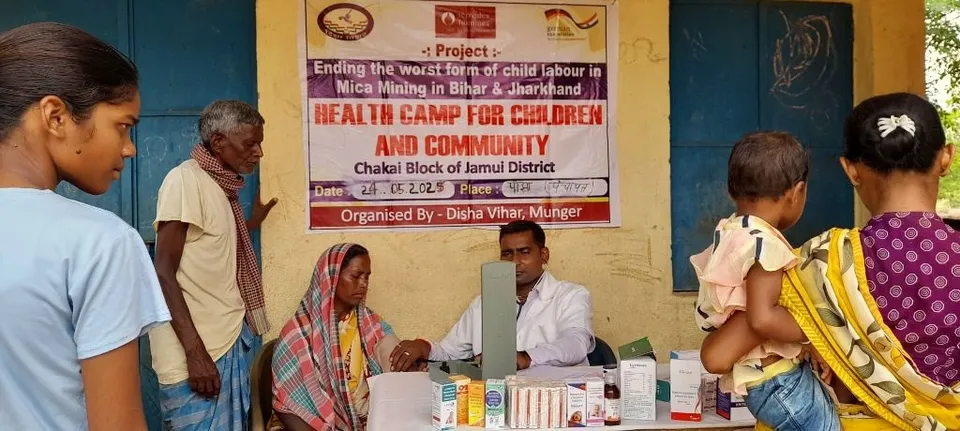 Health Camp for Children and Community — Chakai Block, Jamui District, organised by Disha Vihar, Munger - slide 1